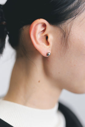 yoriko mitsuhashi タヒチパールピアス グレー