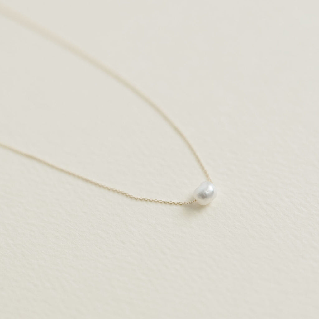 yoriko mitsuhashi けしパールネックレス