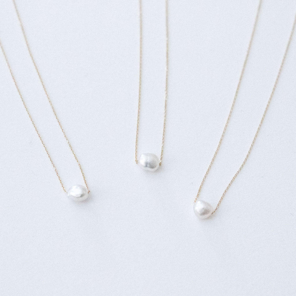 yoriko mitsuhashi けしパールネックレス