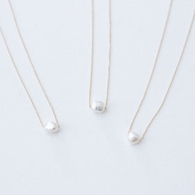 yoriko mitsuhashi けしパールネックレス