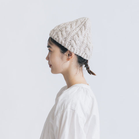 yourwear ウールカシミヤケーブルニットキャップ