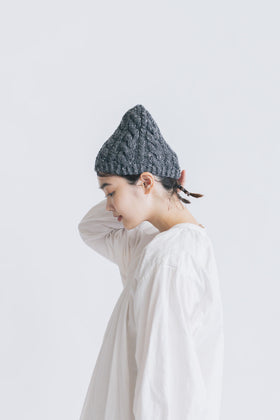 yourwear ウールカシミヤケーブルニットキャップ