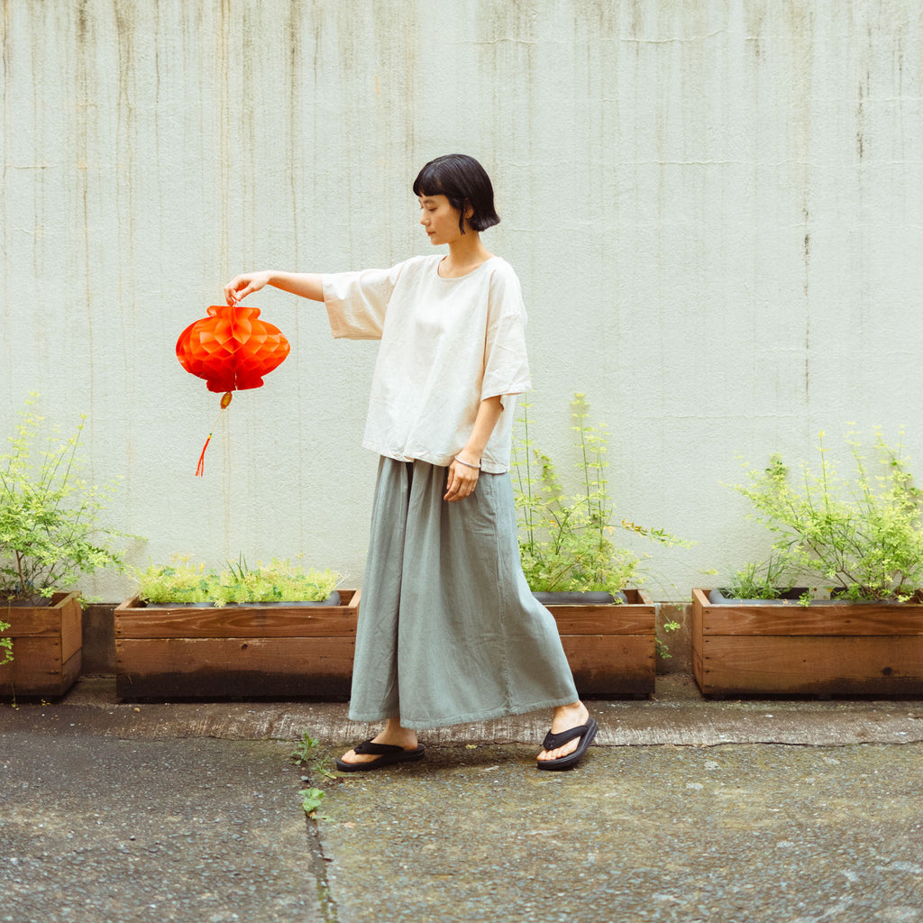 ヂェン先生の日常着 キュロットワイドパンツ