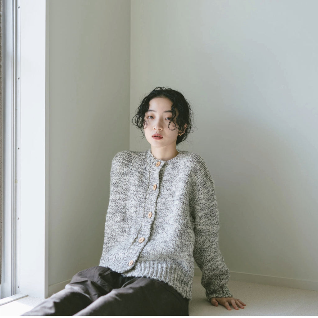 comm. arch. ハンドフレームド チャンキー カーディガン