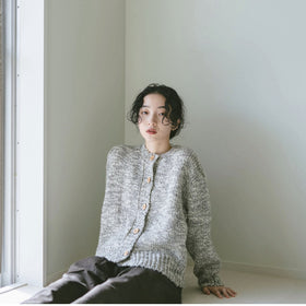 comm. arch. ハンドフレームド チャンキー カーディガン