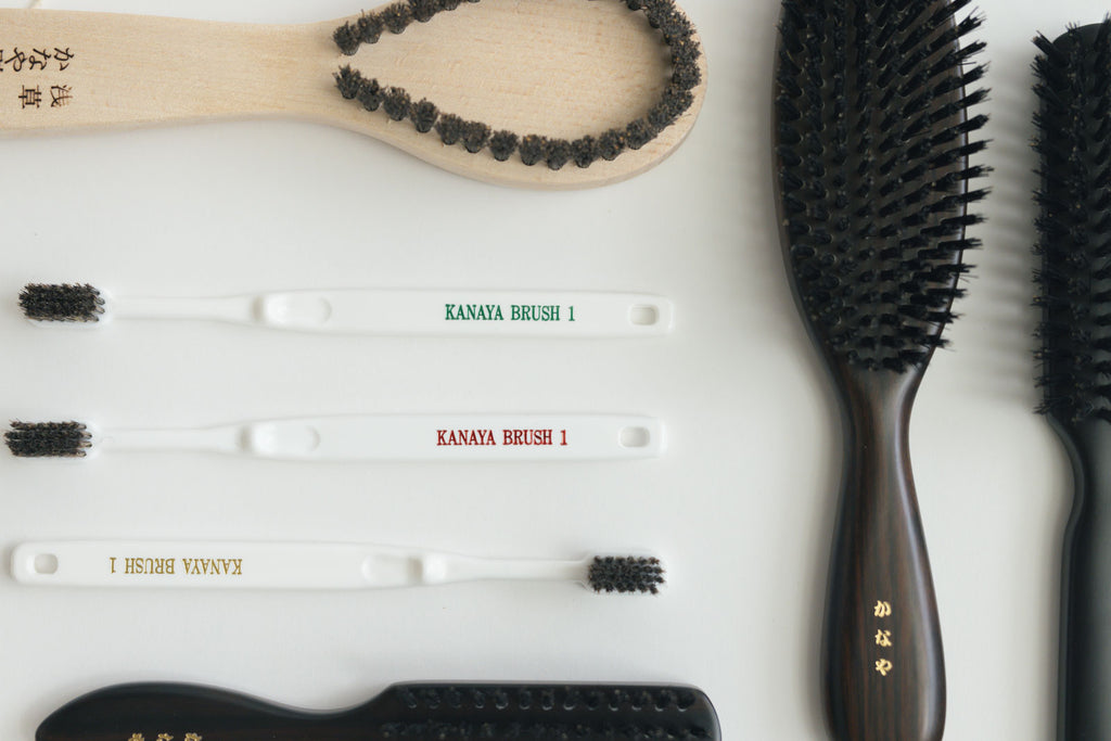 かなや刷子 馬毛歯ブラシ 3本入り