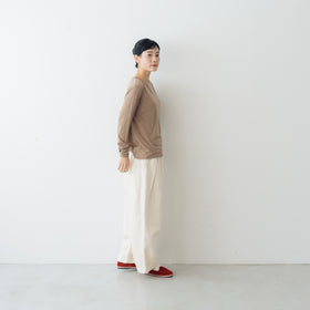 me. flow cotton silk ロングスリーブT