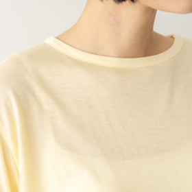 me. flow cotton silk ロングスリーブT