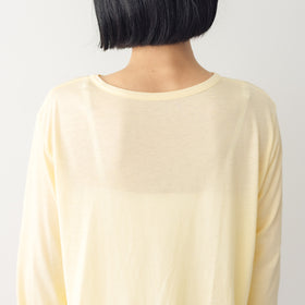 me. flow cotton silk ロングスリーブT