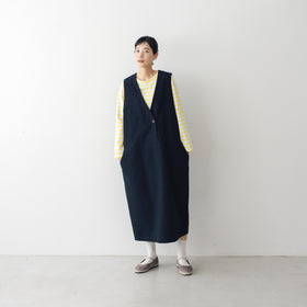 atelier naruse コットンリネンスラブジャンパースカート