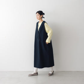 atelier naruse コットンリネンスラブジャンパースカート