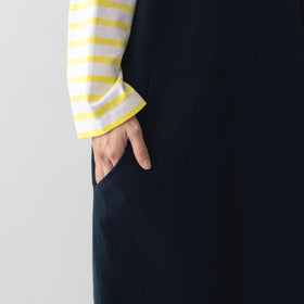 atelier naruse コットンリネンスラブジャンパースカート