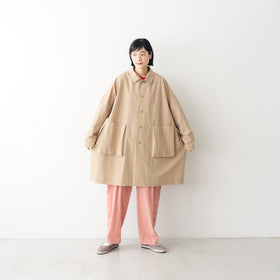 atelier naruse コットンナイロンタフタフーデットコート