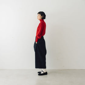 atelier naruse ウールフラノガウチョパンツ ブラックウォッチ