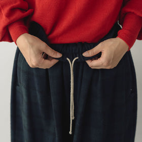 atelier naruse ウールフラノガウチョパンツ ブラックウォッチ