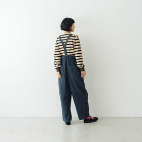 atelier naruse カツラギコットンリネン サスペンダーパンツ