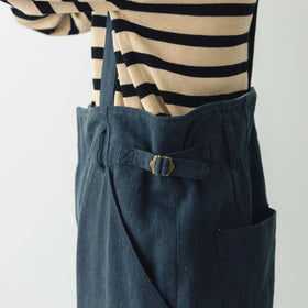 atelier naruse カツラギコットンリネン サスペンダーパンツ