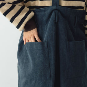 atelier naruse カツラギコットンリネン サスペンダーパンツ