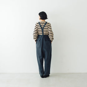 atelier naruse カツラギコットンリネン サスペンダーパンツ