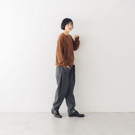 atelier naruse ブリティッシュウールツイード ワイドルーズパンツ