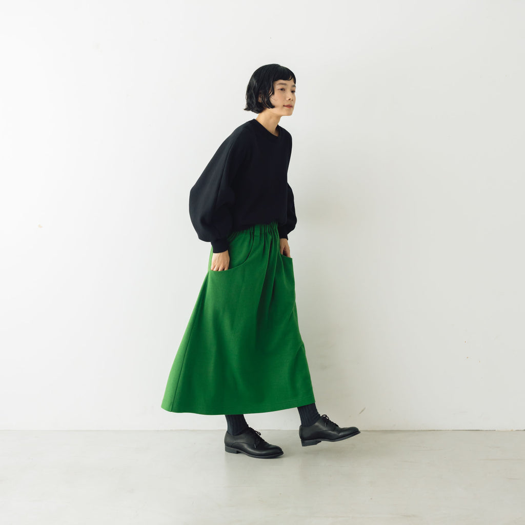 atelier naruse ウールポンチギャザースカート