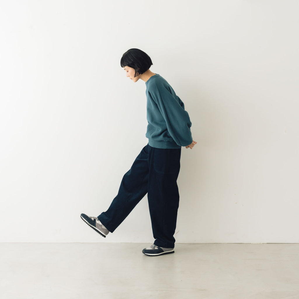 atelier naruse コットンコーデュロイパンツ ネイビー