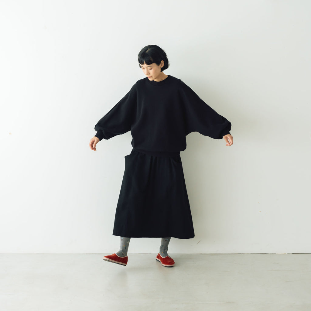 atelier naruse ウールポンチギャザースカート