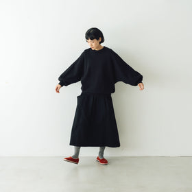 atelier naruse ウールポンチギャザースカート