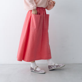 atelier naruse ダウンプルーフコットンカットインポケットスカート