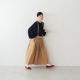atelier naruse コットンサスペンダースカート