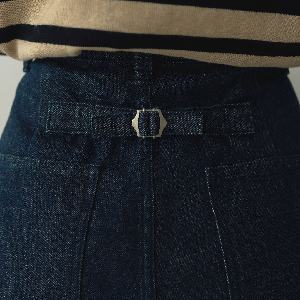 atelier naruse コットンデニム タックパンツ