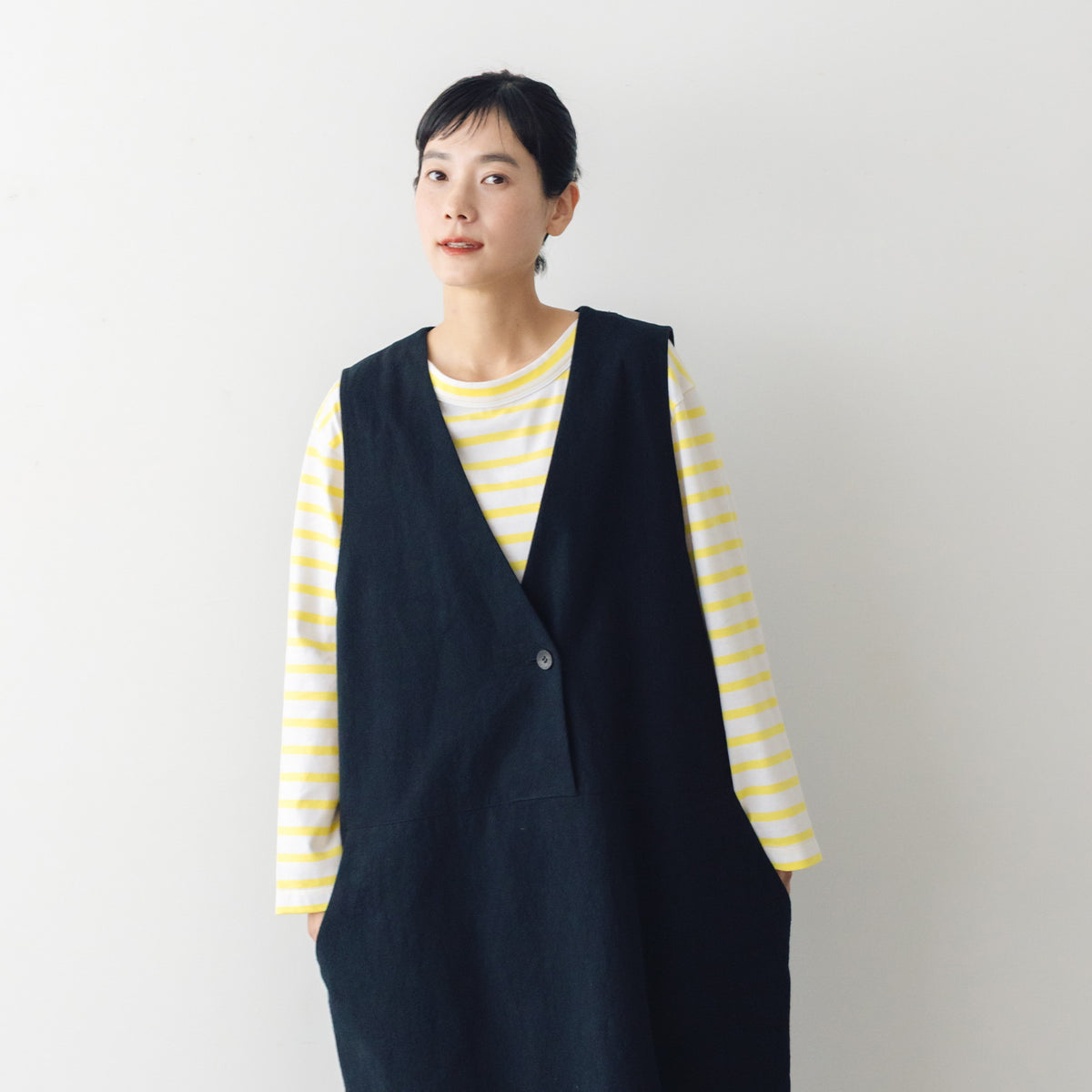 atelier naruse コットンボーダーカットソー ~＋homme~（長袖