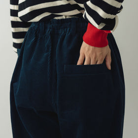 atelier naruse コットンコーデュロイパンツ ネイビー