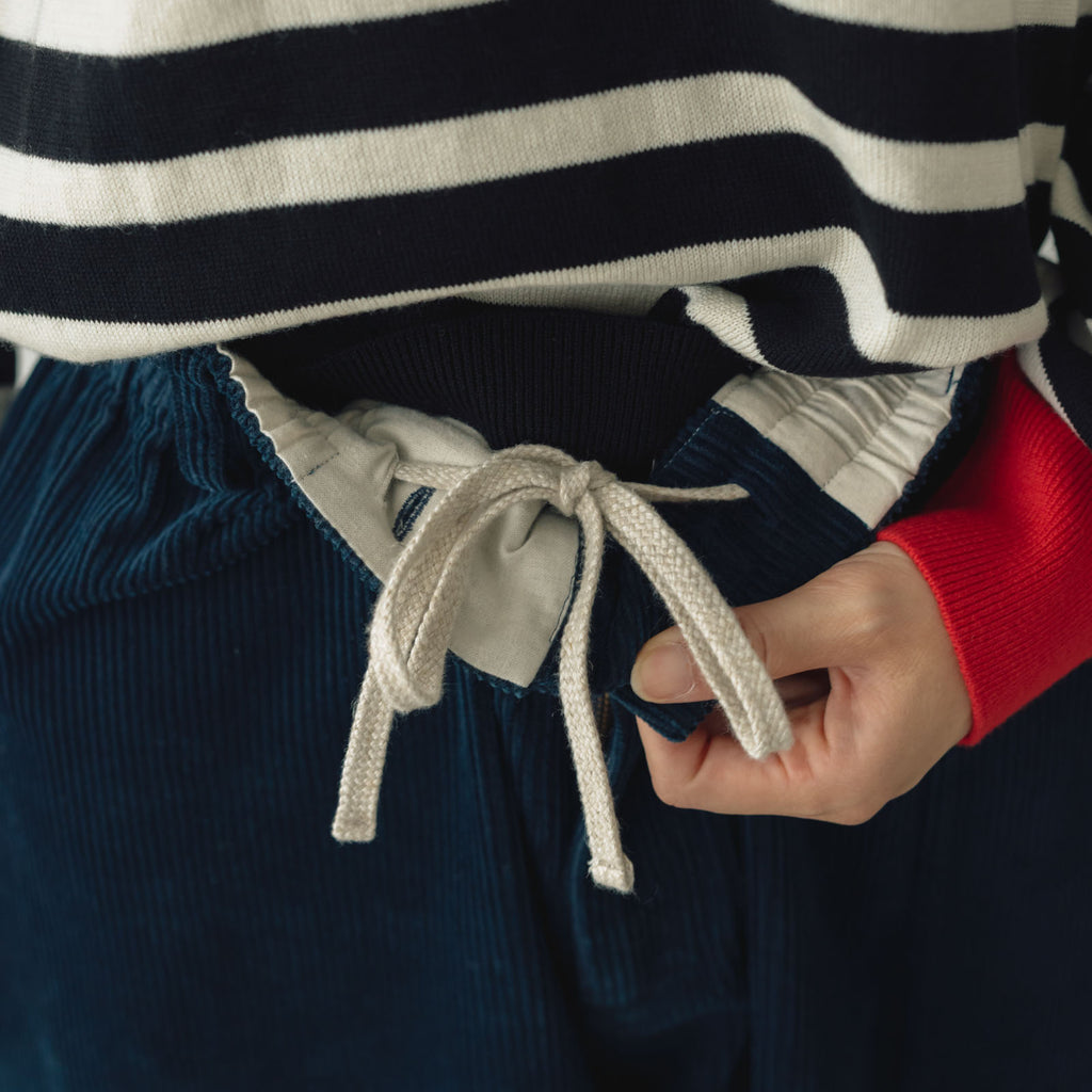 atelier naruse コットンコーデュロイパンツ ネイビー