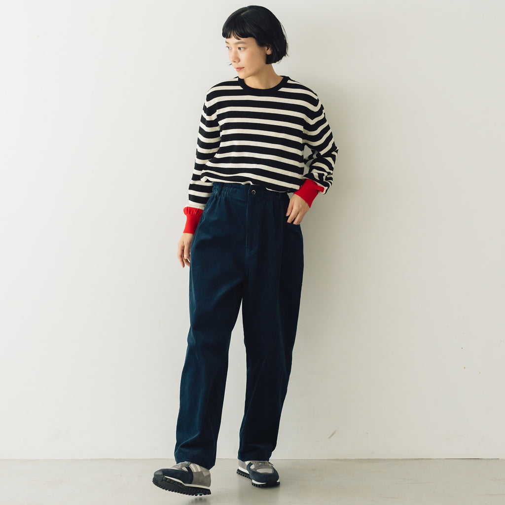atelier naruse コットンコーデュロイパンツ ネイビー