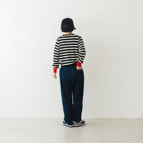 atelier naruse コットンウールボーダーニット