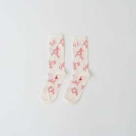 atelier naruse コットンミドルソックス〜バレリーナ〜