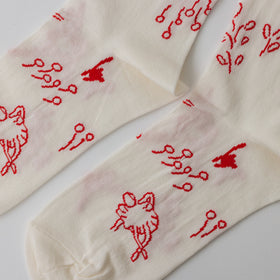 atelier naruse コットンミドルソックス〜バレリーナ〜