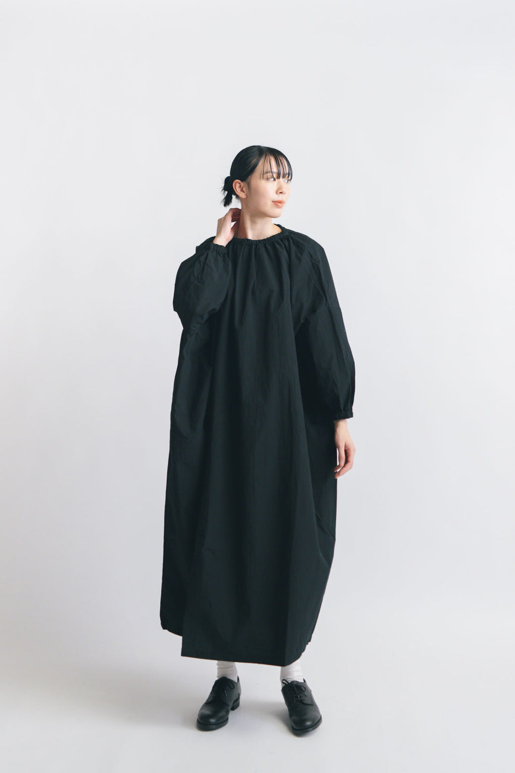 pot and tea スモックボリュームワンピース(ロング)