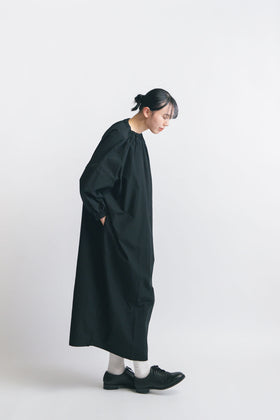 pot and tea スモックボリュームワンピース(ロング)