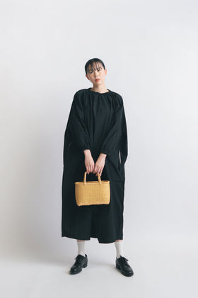 pot and tea スモックボリュームワンピース(ロング)