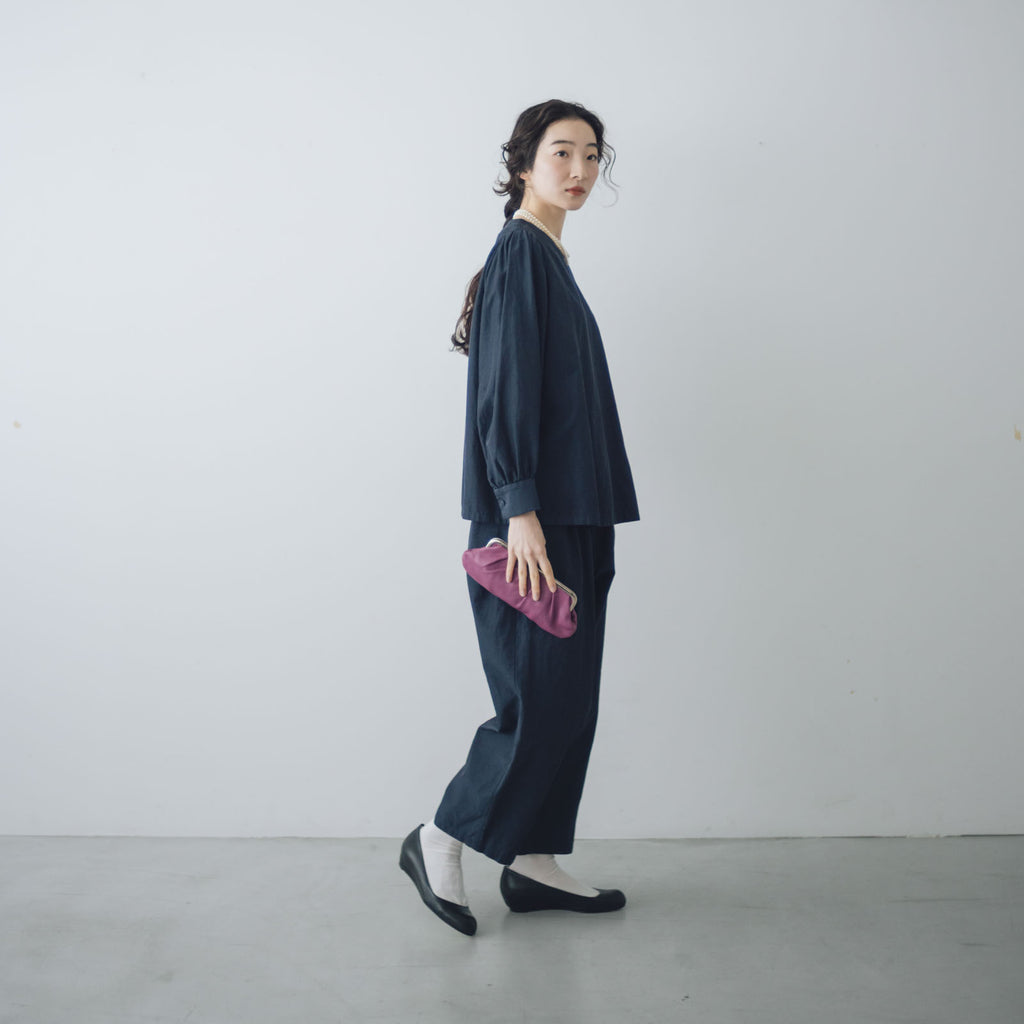 「わたしたちらしい、大人のかわいらしさ」ブラウス+サルエルパンツのセットアップ