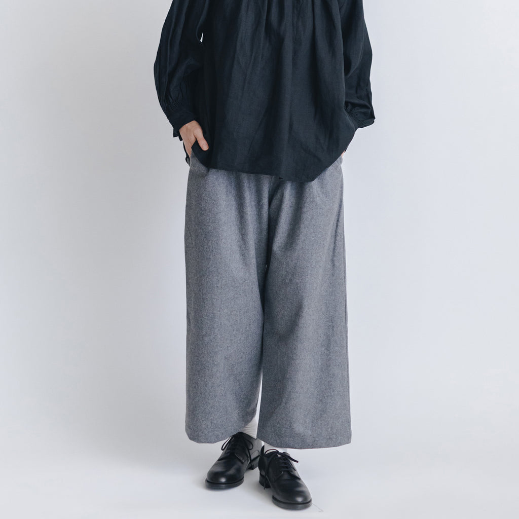 pot and tea ウールワイドパンツ
