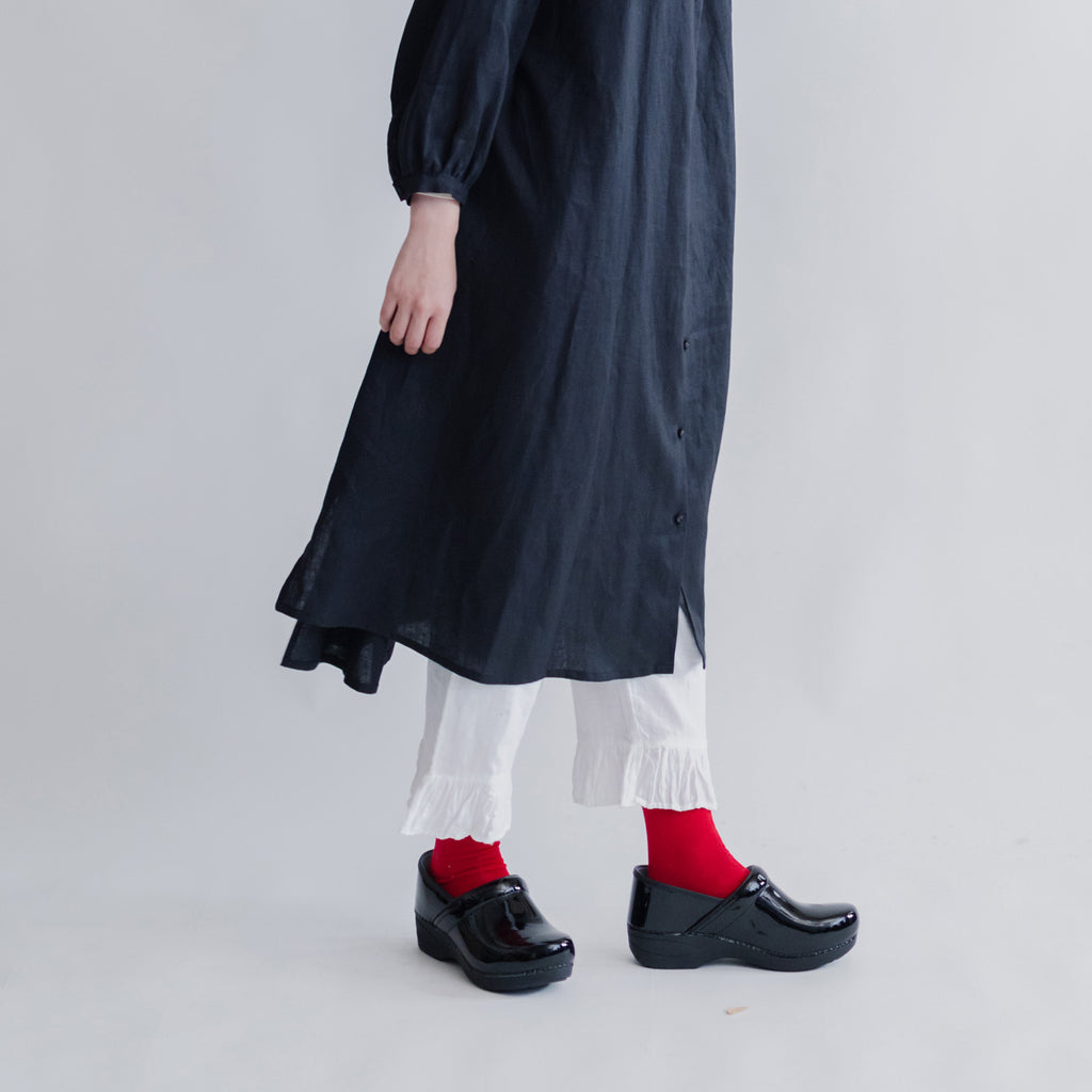 pot and tea ダブルガーゼのペチパンツ(フリル付き)