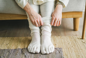 シルクふぁみりぃ 締め付けない絹100%5本指靴下