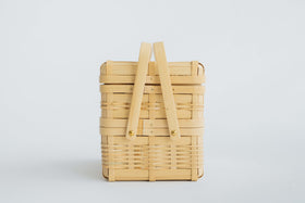 白竹 手付き弁当かご