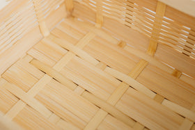 白竹 手付き弁当かご