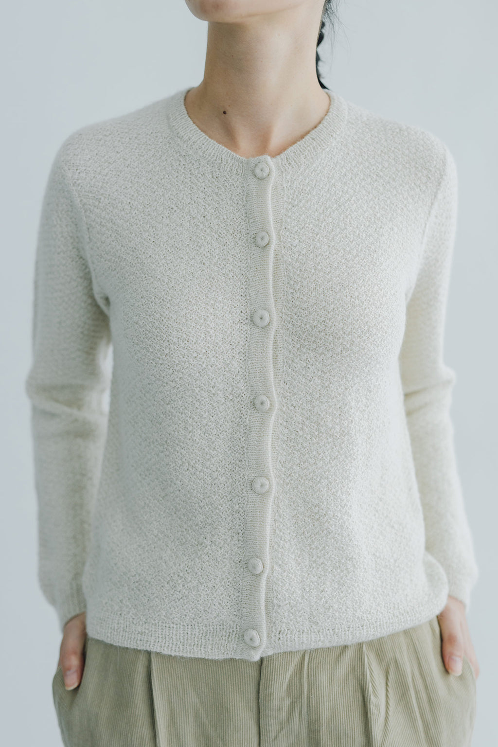 PUENTE Mano クルーネックカーディガン