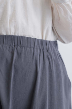 evam eva コットンサルエルパンツ ストーングレー