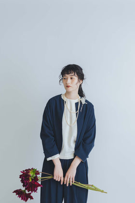 F/style 亀田縞のブラウス